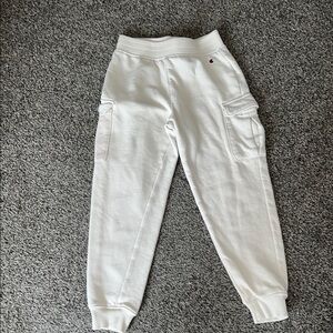 Champion Kids White Cargo Joggers